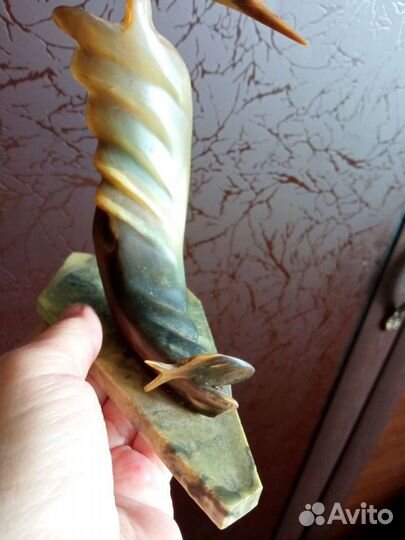 Статуэтка Чайка на волне СССР из рога