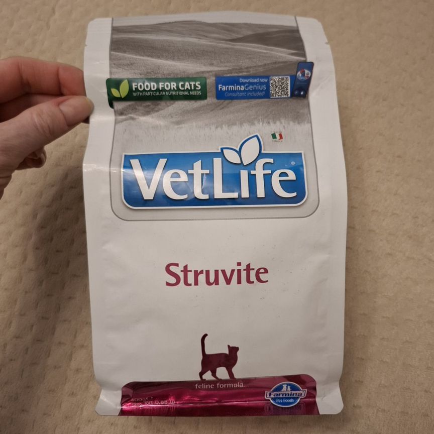 Корм для кошек vetlife struvite