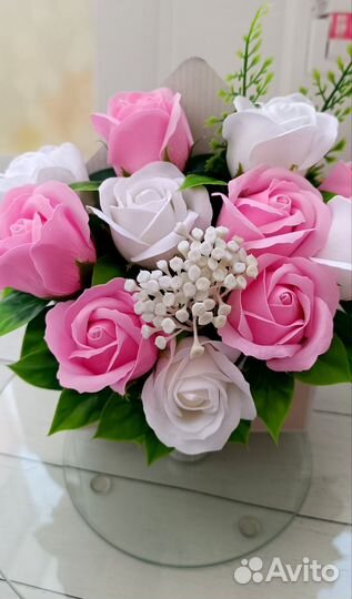 Букет из мыльных цветов