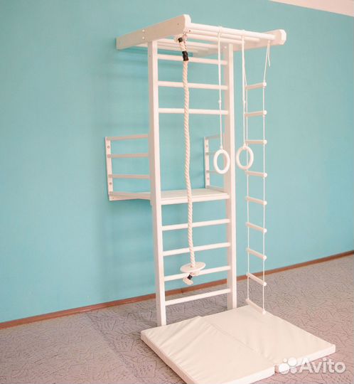 Шведская стенка с балконом и аксессуарами