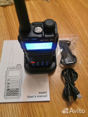 Радиостанция, сканер частот, зарядка USB Type С