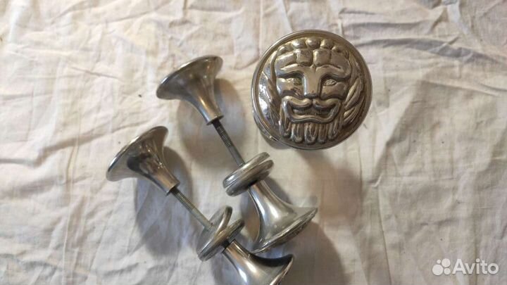 Ручки дверные металлические никелированные СССР
