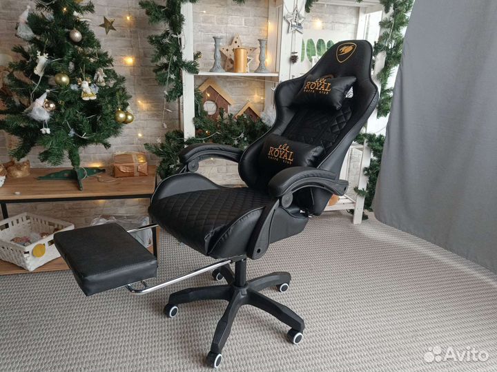 Игровое кресло кожаное