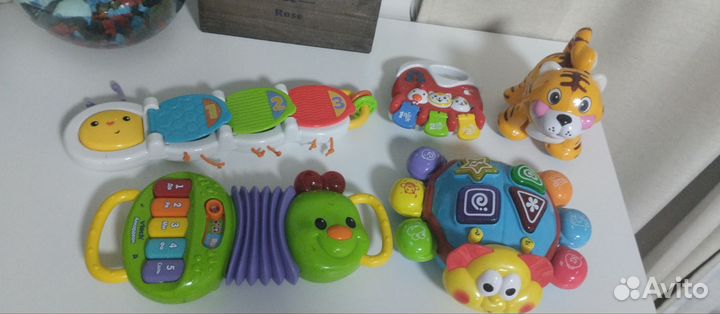 Развивающие игрушки пакетом+ развив. муз. Коврик