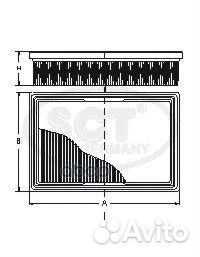 Фильтр возд. SCT SB 2117 Audi,Seat,Skoda SB2117