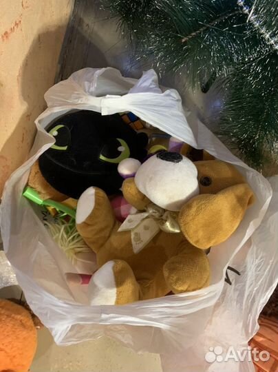 2 пакета мягких игрушек