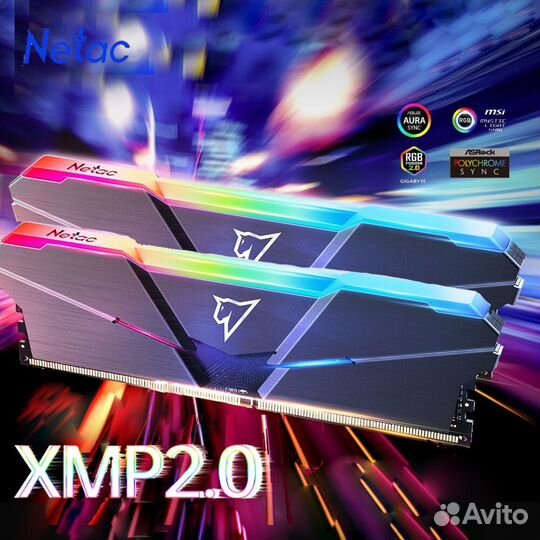 Netac shadow RGB DDR4 3200 Мгц 2x16 Гб