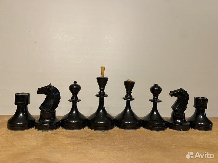 Шахматы деревянные, 1964 г., ранние Валдайские