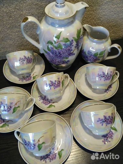 Чайно- кофейный сервиз новый 1 сорт