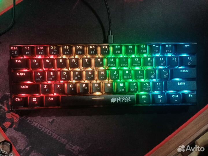Игровая механическая клавиатура hiper MK-1 spike