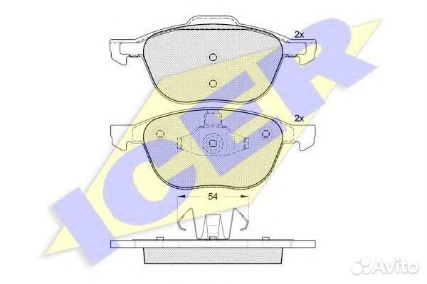 Колодки тормозные передние