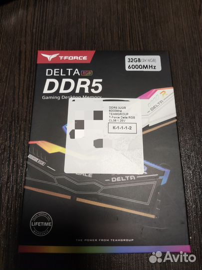 DDR5 Team Group T-Force Delta RGB черная 32GB