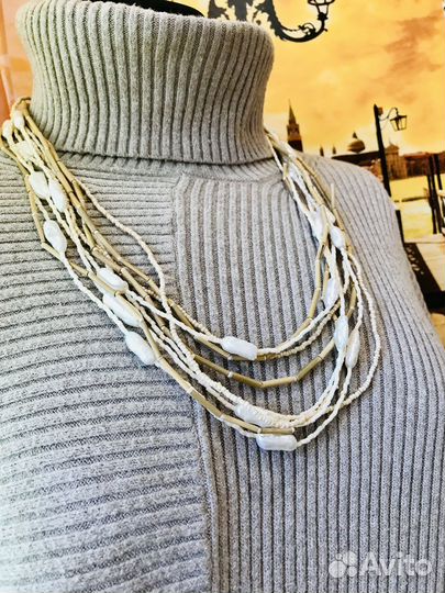 Колье бусы барочный жемчуг Arts Craft