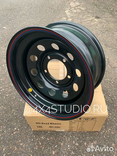 Диск стальной усиленный УАЗ соболь чёрный 15/7 -15