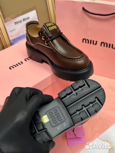 Оксфорды Туфли Лоферы Miu Miu Размер 36-40