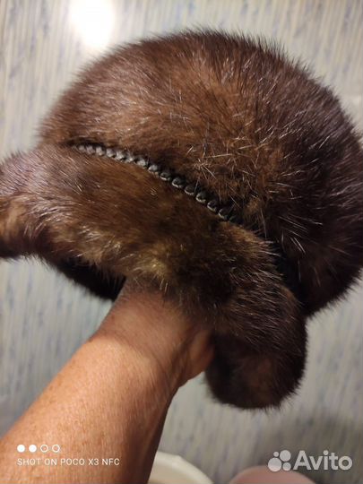 Шапка норковая женская