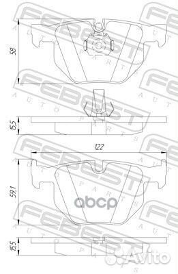 Колодки тормозные задние 1901-E60R 1901-E60R