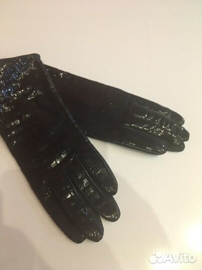 Перчатки женские кожа