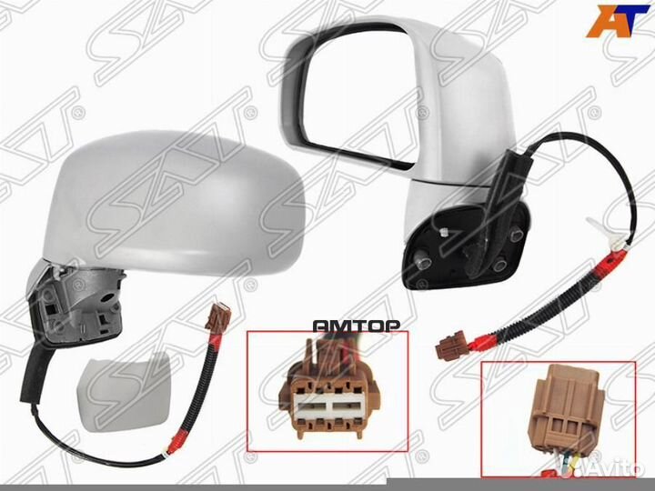 SAT ST-DTW5-940-A2 Зеркало nissan tiida 04-14 LH 3