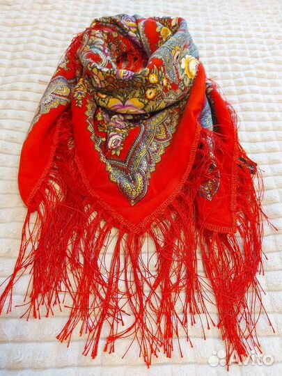 Павлопосадский платок шерсть