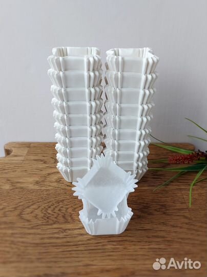 Капсулы бумажные для конфет квадратная 35х35мм