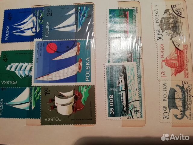 Марки Куба, Польша, Болгария, Оман, гашеные