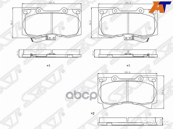 Колодки тормозные перед hummer H3 05-10 ST-28-0