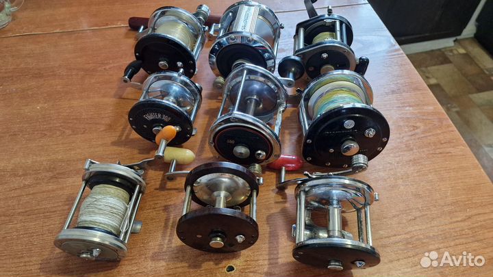 Мультипликаторные катушки Olympic,Penn,Ryobi,Shima