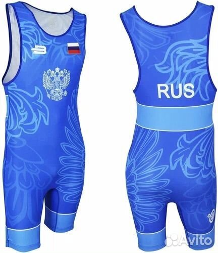 Борцовское трико asics wrestling suit, wings