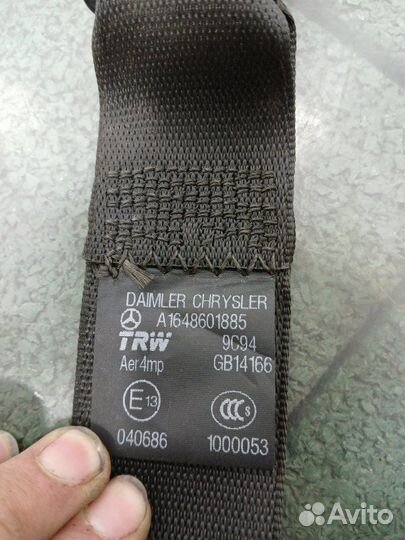 Ремень безопасности задний правый Mercedes-Benz