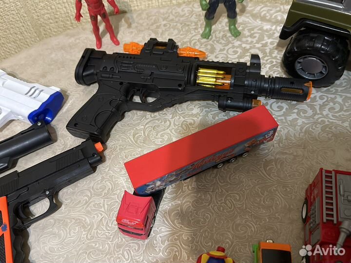 Детские машинки игрушки автомат мстители