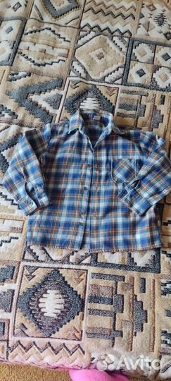 Рубашка теплая для мальчика 110-116