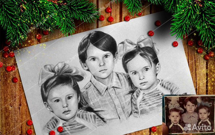 Качественный портрет карандашом