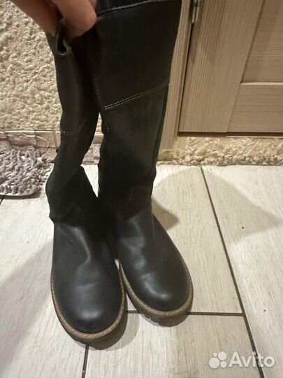 Кожанные сапожки