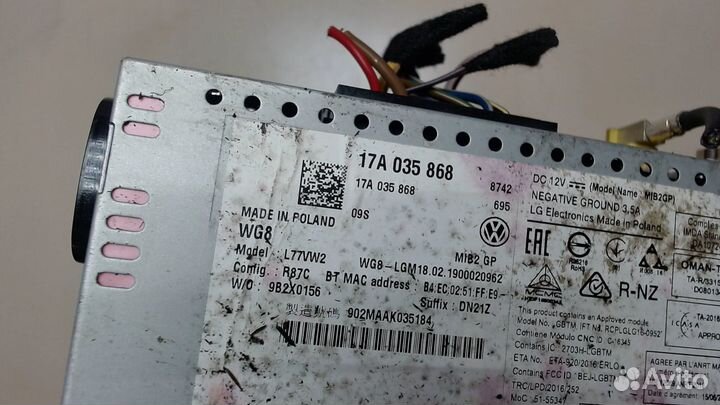 Магнитола Volkswagen Jetta 7 2018, 2019