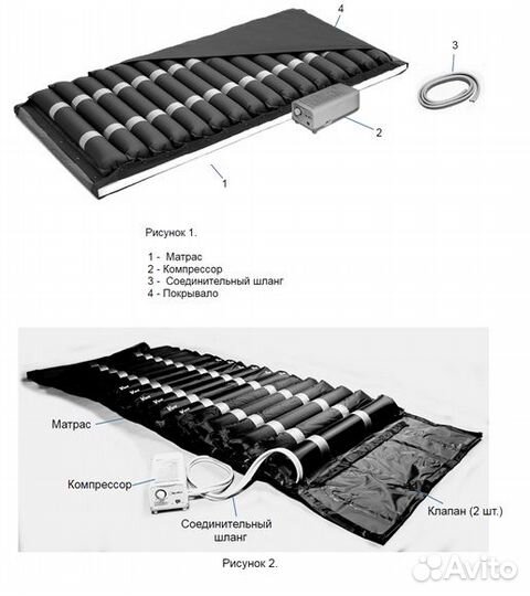 Матрас MT-302 массажный противопролежневый С компр
