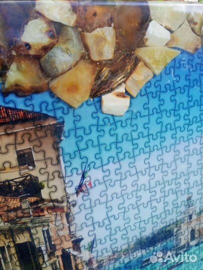 Картина янтарная, пано янтарное