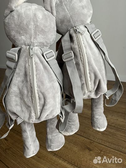 Мягкая игрушка-рюкзак для двойни
