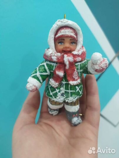 Ватные ëлочные игрушки