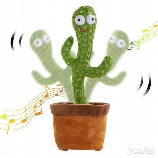 Новый кактус игрушка повторюшка танцующий