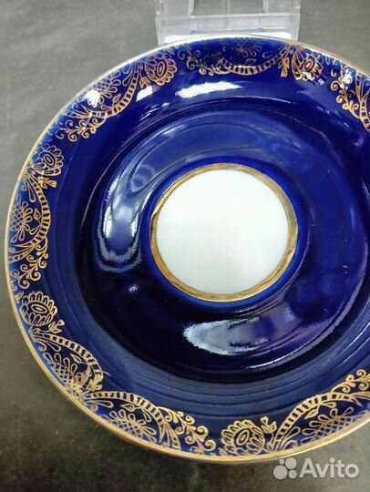 Блюдце кобальт лфз СССР