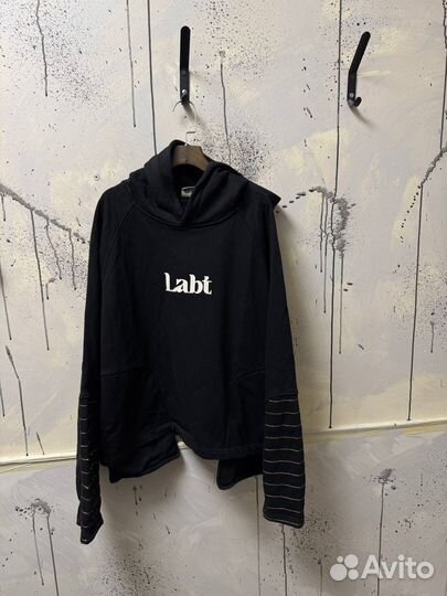 Худи Labt Black very heavy Logo Over Оригинал