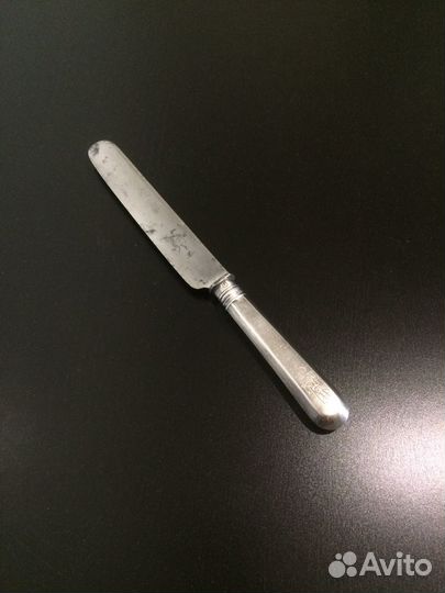 Нож столовый старинный Варыпаевъ 84проба серебро