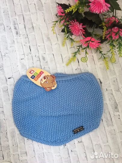 Шарфик манишка снуд детский новый