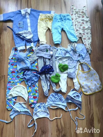 Детские вещи пакетом от 0 до 6 месяцев