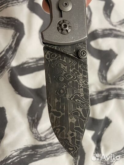 Нож складной boker tiger damast