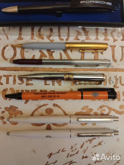 Ручки шариковые перьевые брендированные редкие