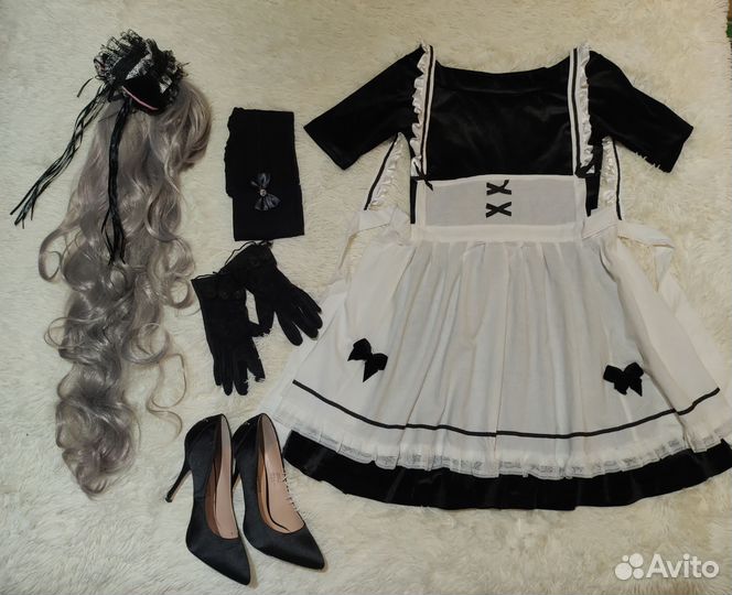 Костюм горничной аниме 6 предметов