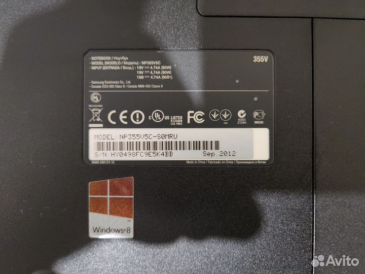 Ноутбук samsung