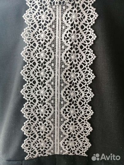 Платье школьное серое